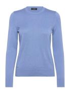 Cotton Modal-Ls Sweater Tops Knitwear Jumpers Blue Lauren Ralph Lauren