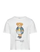 Polo Bear Cotton Jersey Boxy Tee Tops T-Kortærmet Skjorte White Ralph ...