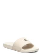 Slide Monogram Hardware Shoes Summer Shoes Sandals Pool Sliders Cream ...