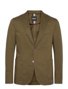 C-Hanry-252 Suits & Blazers Blazers Single Breasted Blazers Khaki Gree...