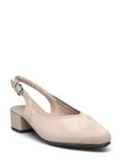 47063-60 Shoes Sling Backs Heeled Slingbacks Beige Rieker