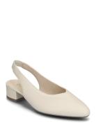 Slingback Shoes Sling Backs Heeled Slingbacks Cream Gabor