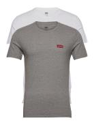 2Pk Crewneck Graphic 2 Pack Hm Tops T-Kortærmet Skjorte Grey Levi's®
