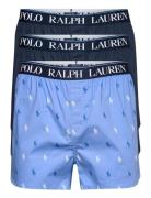 Stretch Cotton Boxer 3-Pack Underwear Boxer Shorts Blue Polo Ralph Lau...