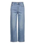 Ribcage Straight Ankle In The Middle Bottoms Jeans Wide Blue Levi's®