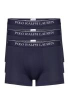 Stretch Cotton Trunk 3-Pack Boxershorts Blue Polo Ralph Lauren