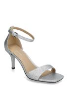 Jaida Heeled Sandal Sandal Med Hæl Silver Michael Kors