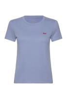 Perfect Tee Forever Blue Cotto Tops T-shirts & Tops Short-sleeved Blue...
