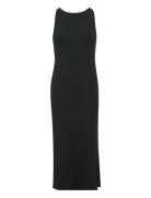 Drewgz Logo Tank Dress Knælang Kjole Black Gestuz