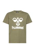 Hmltres T-Shirt S/S Sport T-Kortærmet Skjorte Khaki Green Hummel