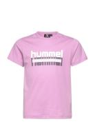 Hmltukas T-Shirt S/S Sport T-Kortærmet Skjorte Pink Hummel