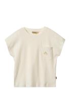 T-Shirt S/S Signe Tops T-Kortærmet Skjorte Cream Wheat