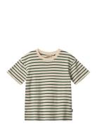 T-Shirt S/S Fabian Tops T-Kortærmet Skjorte Green Wheat