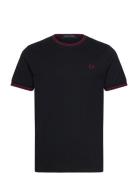 Twin Tipped T-Shirt Designers T-Kortærmet Skjorte Black Fred Perry