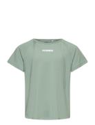 Hmlluna Top S/S Sport Sets With Short-sleeved T-shirt Green Hummel