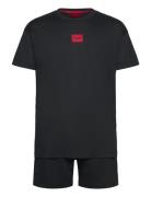 Galaxy_Short Set Designers T-Kortærmet Skjorte Black HUGO
