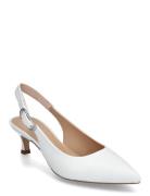 Ibonnto Shoes Sling Backs Heeled Slingbacks White UNISA