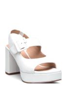 Odelanto Shoes Sling Backs Heeled Slingbacks White UNISA