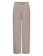 Onlleila Life Mw Wide Pant Cc Tlr Bottoms Trousers Wide Leg Grey ONLY