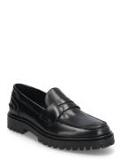 Aaron Penny Loafer - Black Polido Loafers Flade Sko Black Garment Proj...