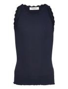 Rkbalta Modal Sl Lace Top Tops T-shirts Sleeveless Navy Rosemunde Kids