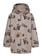 Jacket Taslan Aop Skaljakke Outdoorjakke Beige Lindex