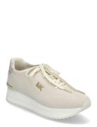 Monique Knit Trainer Low-top Sneakers Cream Michael Kors