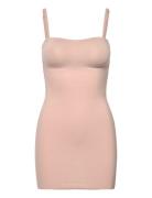 Sculpt Firm Micro Strapless Slip Shapewear Undertøj Beige Calvin Klein