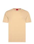 Dero222 Designers T-Kortærmet Skjorte Beige HUGO