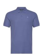 M Polo Pike Designers Polos Short-sleeved Blue J. Lindeberg