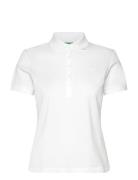 H/S Polo Shirt Tops T-shirts & Tops Polos White United Colors Of Benet...