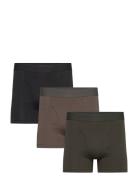 3-Pack Boxer Briefs Boxershorts Brown Weekday
