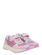 Shoes W. Velcro Low-top Sneakers Pink Color Kids