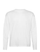 Great Boxy Long Sleeve T-Shirt Tops T-Langærmet Skjorte White Weekday