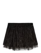 Knit Skirt Combined Dresses & Skirts Skirts Tulle Skirts Black Boboli