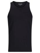 Jjjake Tampa Pocket Slub Tanktop Tops T-shirts Sleeveless Black Jack &...