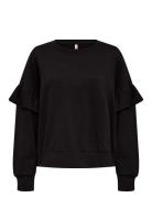 Sc-Odette Tops Blouses Long-sleeved Black Soyaconcept