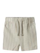 Nmmfrede Stripe Loose Shorts Lil Bottoms Shorts Beige Lil'Atelier