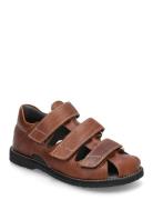 Sandals - Flat - Closed Toe Shoes Summer Shoes Sandals Brown ANGULUS