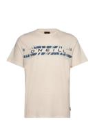 O'neill Front Graphic T-Shirt Sport T-Kortærmet Skjorte Cream O'neill