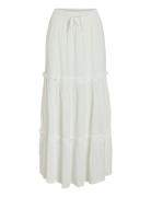 Vimesa Hw Maxi Skirt - Noos Lang Nederdel Cream Vila