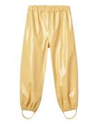 Rainwear Olo Trousers Outerwear Rainwear Bottoms Yellow Wheat