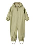 Rainsuit Mika Outerwear Coveralls Rainwear Coveralls Green Wheat