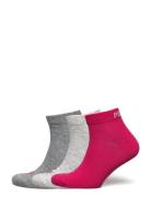 Puma Unisex Quarter Plain 3P Sport Sport Clothing Sport Socks Multi/pa...