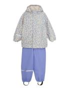 Rainwear Set - Aop Outerwear Rainwear Rainwear Sets Blue CeLaVi