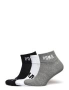 Puma Unisex Logo Quarter 3P Sport Sport Clothing Sport Socks Multi/pat...