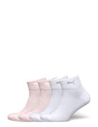 Puma Women Quarter 4P Ecom Sport Sport Clothing Sport Socks Multi/patt...