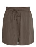 Pcanora Hw Shorts Bc Bottoms Shorts Casual Shorts Brown Pieces