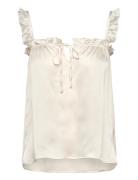 Top Pyjama Camisole Satin Pyjamas Nattøj White Lindex