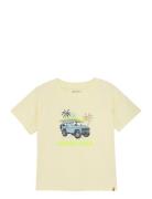 T-Shirt Ss Tops T-Kortærmet Skjorte Cream Minymo